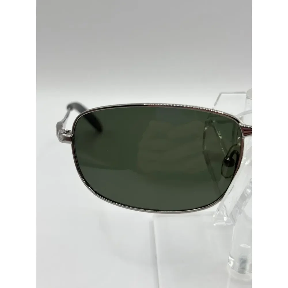 Timex Polarized Sunglasses Gunmetal Green Rectangular 58mm Unisex